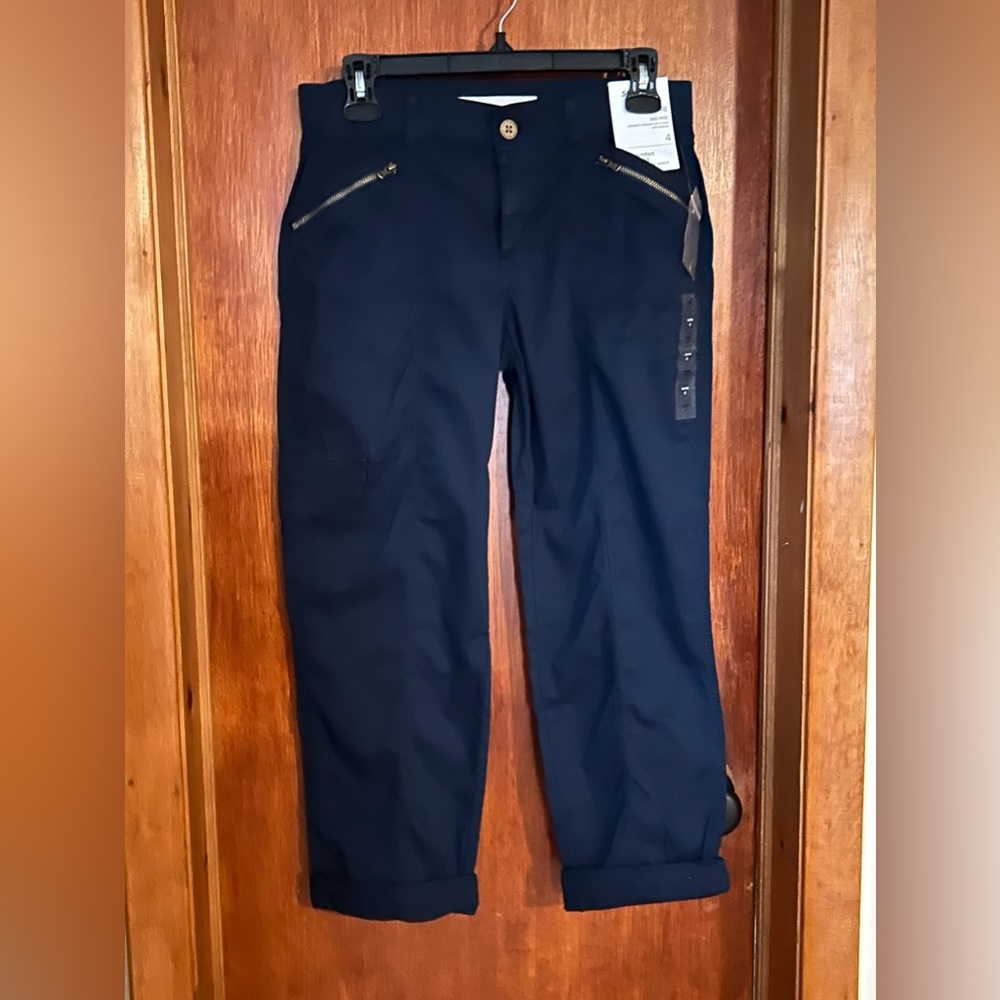 Navy Blue Capri Pants